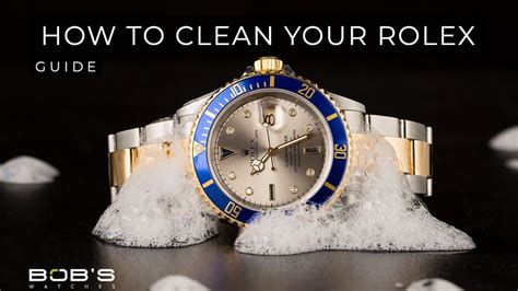 clean gold rolex watch band|how to clean Rolex bracelet.